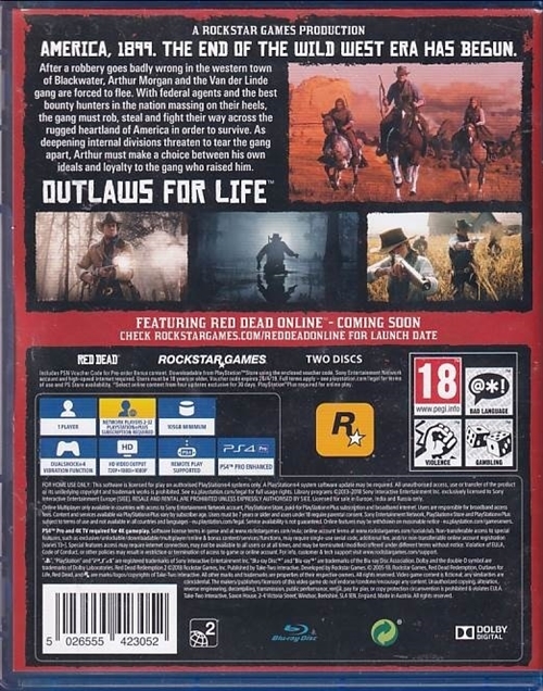 Red Dead Redemption II - PS4 (B-Grade) (Genbrug)